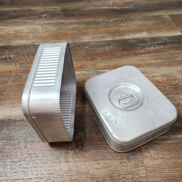 Vintage 40s. WWII Military Metal Aluminium "TM" Food Canteen Box German Army WW2 - Picture 7 of 9